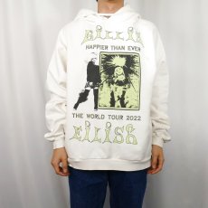 画像3: Billie Eilish "HAPPIER THAN EVER" ミュージシャンツアースウェットフーディー M (3)