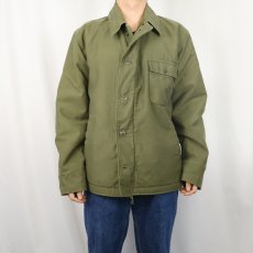 画像3: 70's U.S.NAVY A-2 ステンシル入り デッキジャケット LARGE (3)