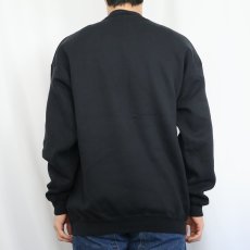 画像3: 90's DISCUS ATHLETIC 前V 無地スウェット BLACK XL (3)