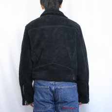 画像3: POLO Ralph Lauren "Double Riders Type" ボアライダースジャケットBLACK タグ付き未使用 L  (3)
