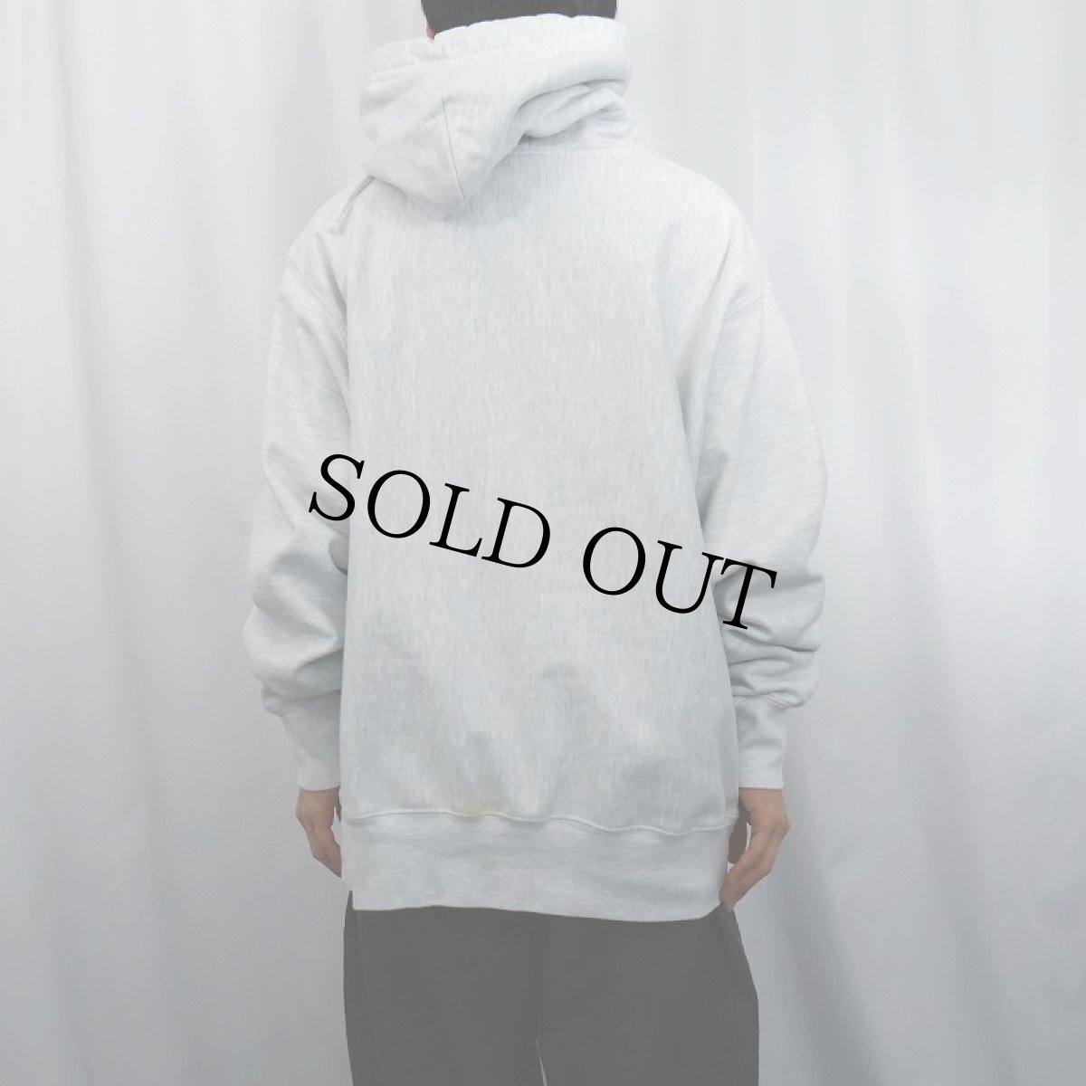 画像3: Champion REVERSE WEAVE "NAVY" プリントスウェットフーディー XL (3)