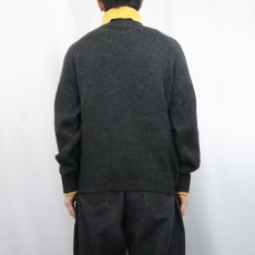画像6: 80's〜 Newport of Canada 切り替えデザイン タートルネック ウールニットセーター GRAY (6)