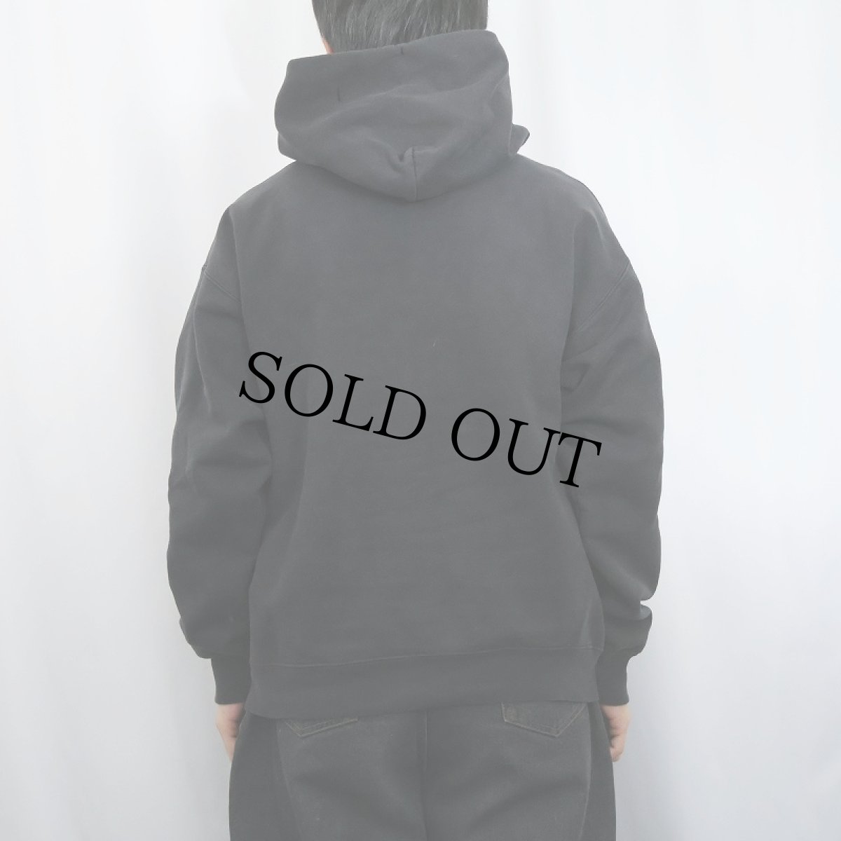 画像3: THRASHER ロゴプリント スウェットフーディー BLACK M (3)