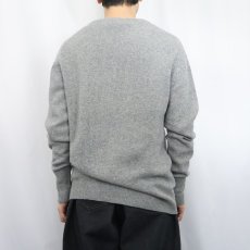 画像3: 80's JAMES PRINGLE Vネック カシミアニットセーター (3)