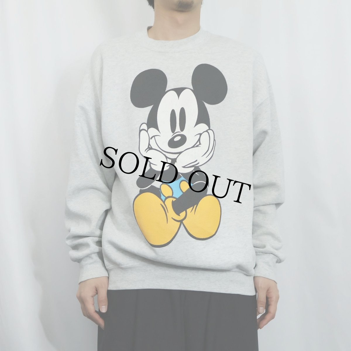 画像3: 90's MICKEY&CO. 青パンミッキー キャラクタープリントスウェット (3)