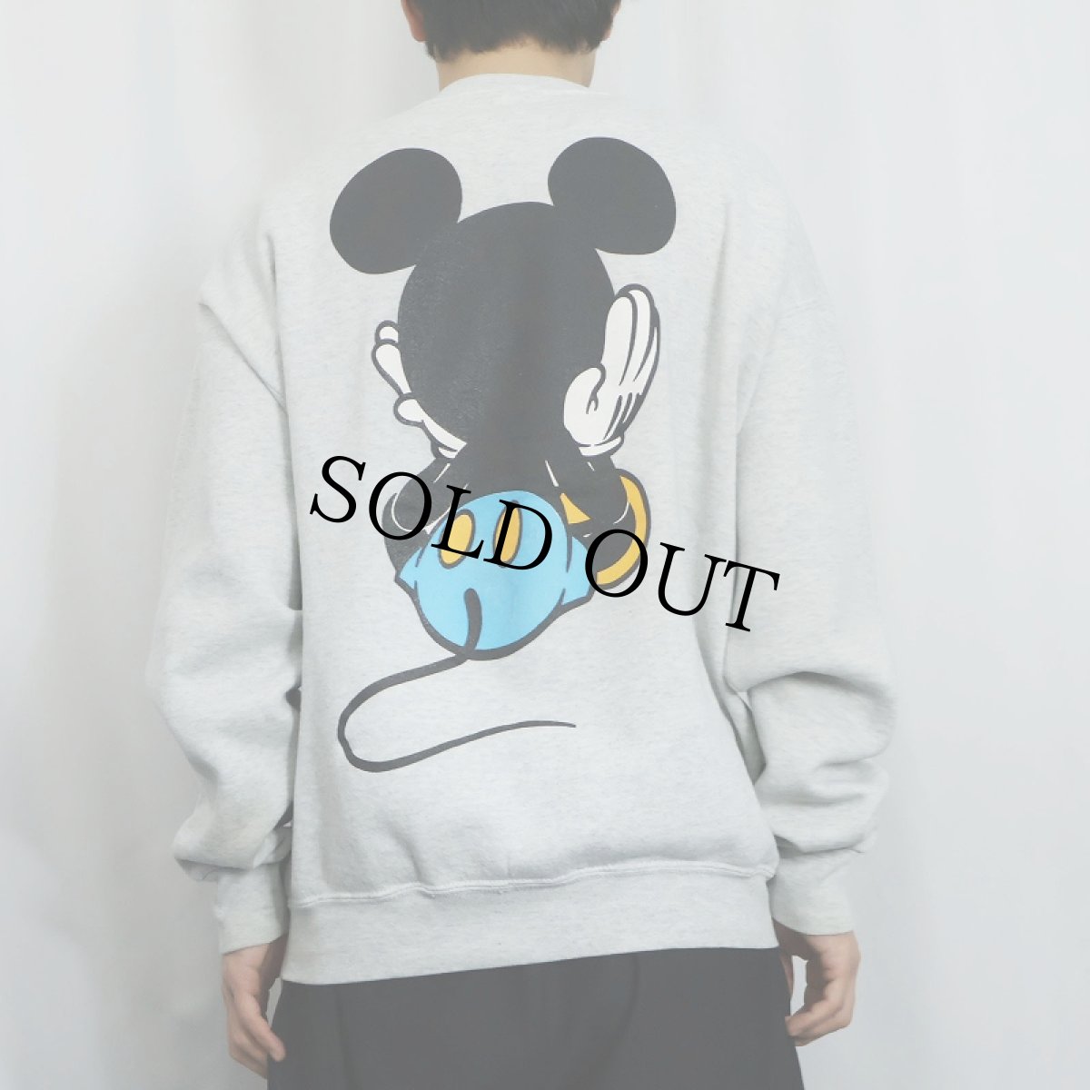画像4: 90's MICKEY&CO. 青パンミッキー キャラクタープリントスウェット (4)