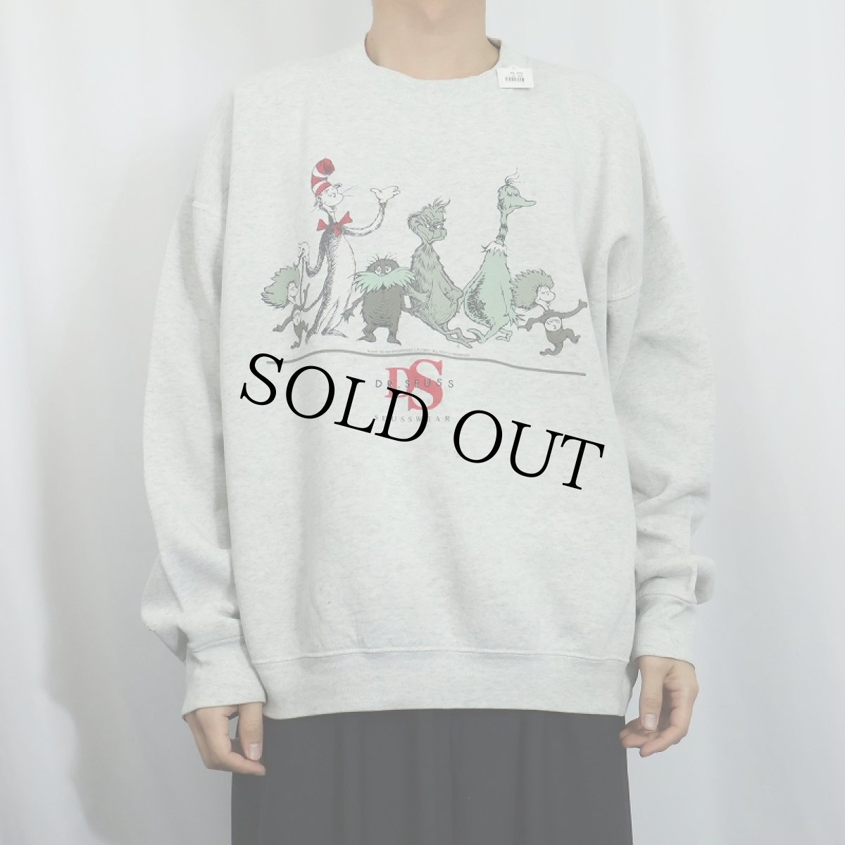 画像2: 90's Dr.Seuss "Calvin Klein" パロディプリントスウェット (2)