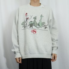 画像2: 90's Dr.Seuss "Calvin Klein" パロディプリントスウェット (2)