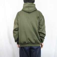 画像3: 90's PLUMA 裏サーマル スウェットジップパーカー XL (3)