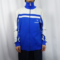 画像2: 90's〜 diadora フロッキープリント トラックジャケット SIZE54 (2)