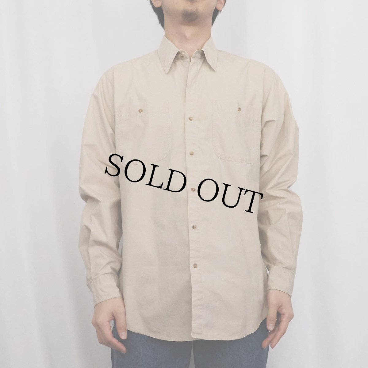 画像3: 80's BANANA REPUBLIC プリント コットンサファリシャツ M (3)