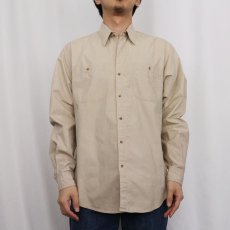 画像3: 80's BANANA REPUBLIC プリント コットンサファリシャツ M (3)