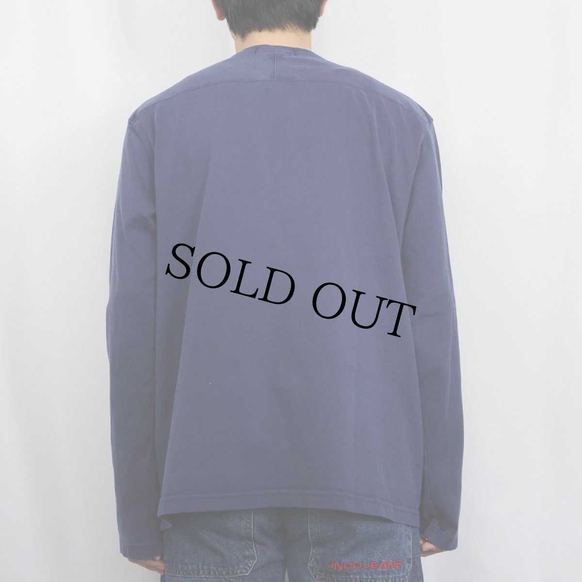 画像3: POLO Ralph Lauren 無地 フットボールロンＴ NAVY XL (3)