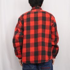 画像3: 70〜80's FIVER BROTHER USA製 バッファローチェック柄 ヘビーネルシャツ L (3)