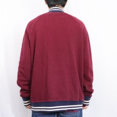 画像3: POLO Ralph Lauren ワッペン付き 裏サーマル スウェットスタジャン XL (3)