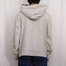 画像3: DENIM & SUPPLY RALPH LAUREN インディアンヘッド プリントスウェットフーディー L (3)