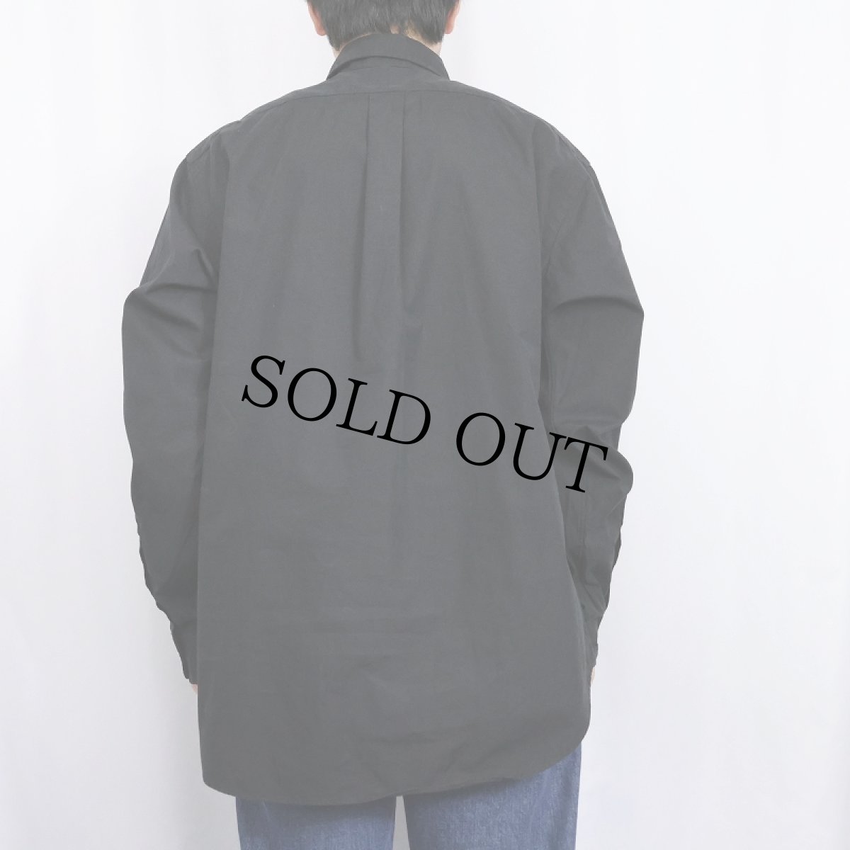 画像3: Ralph Lauren "CLASSIC FIT" コットンボタンダウンシャツ BLACK L (3)