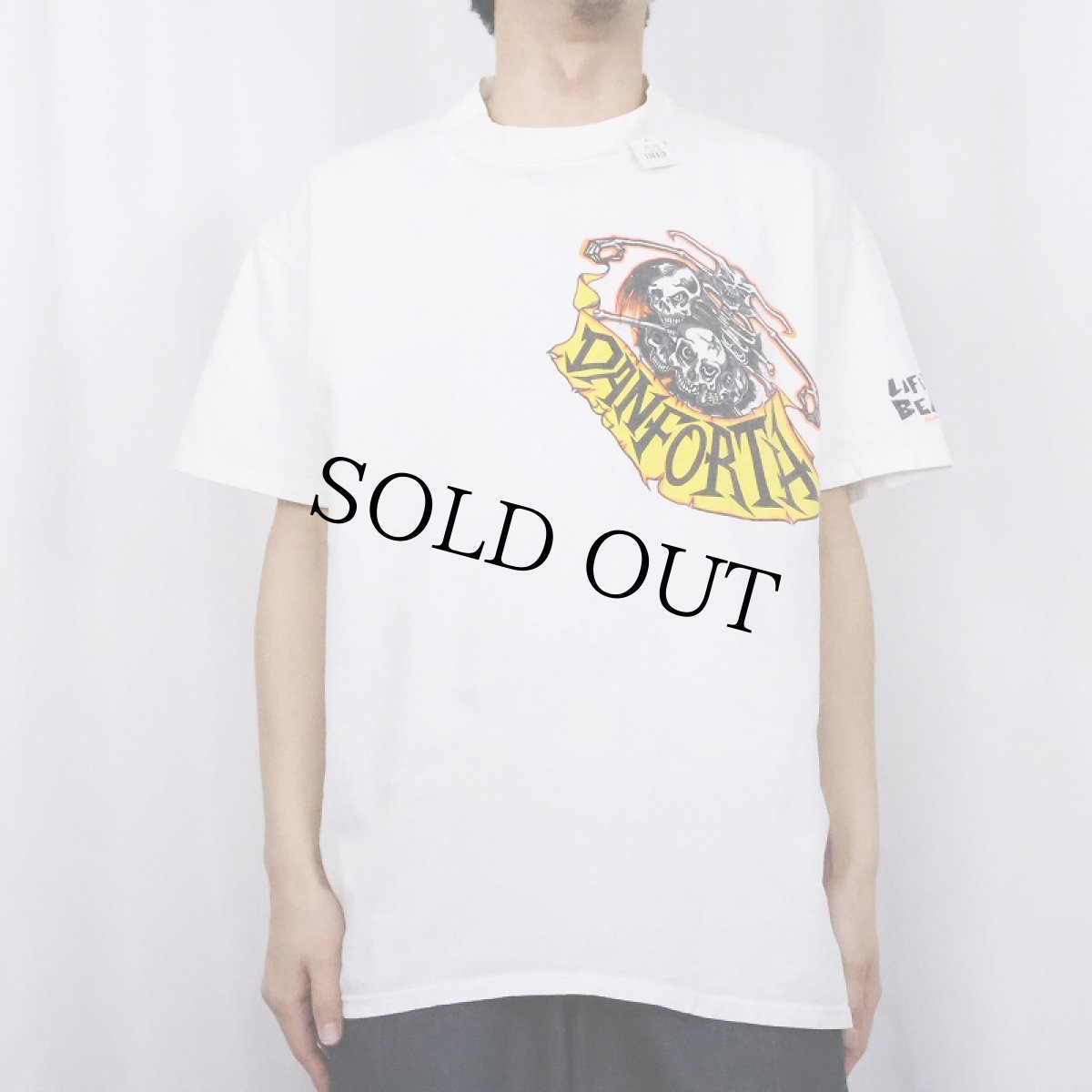 画像3: 80's LIFE'S A BEACH USA製 "DANFORTH" サーフブランド プリントTシャツ XL (3)