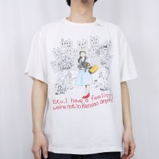 画像3: 90's The Wizard of Oz "Toto ,I have a feeling we're not in Kansas anymore !" ミュージカルプリントTシャツ (3)