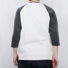 画像4: 90's RAGE AGAINST THE MACHINE "EVIL EMPIRE" ロックバンド ラグランTシャツ (4)