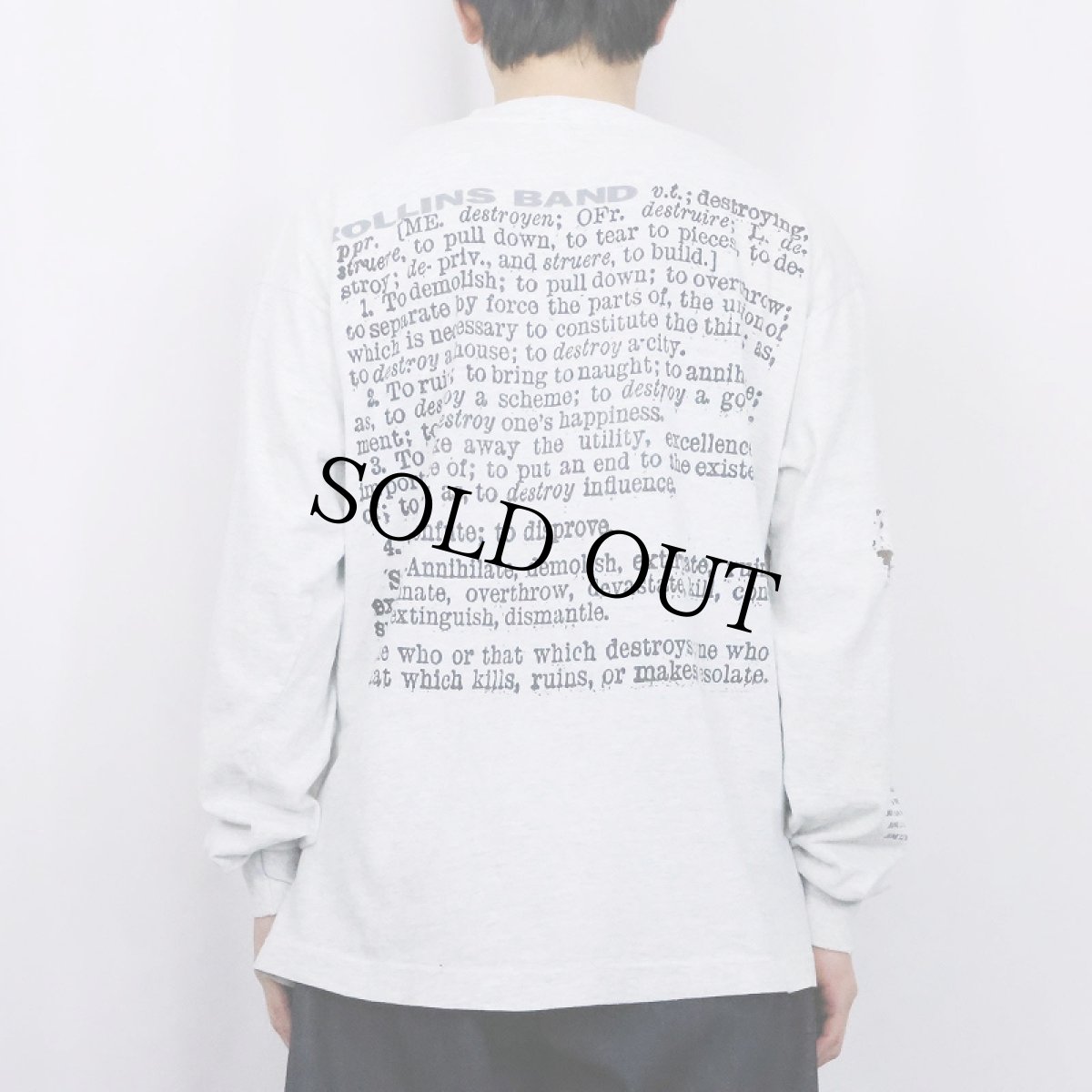 画像6: 90's Rollins Band USA製 "SEARCH AND DESTROY" ロックバンドツアーロンT XL (6)