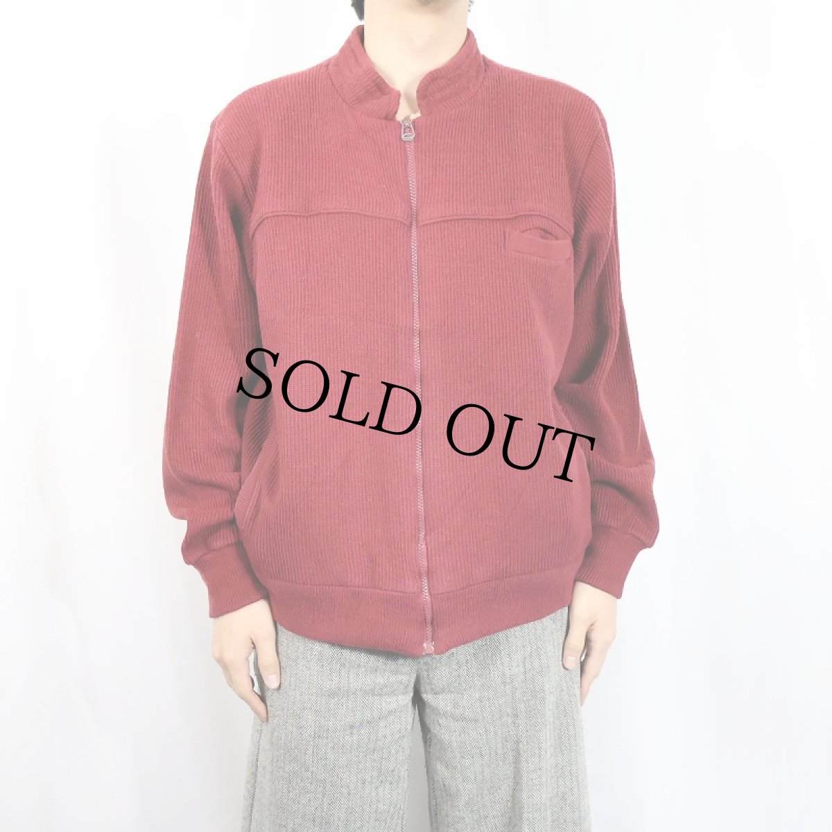 画像2: 70's Montgomery Ward 裏ボア アクリルニットジャケット XL (2)