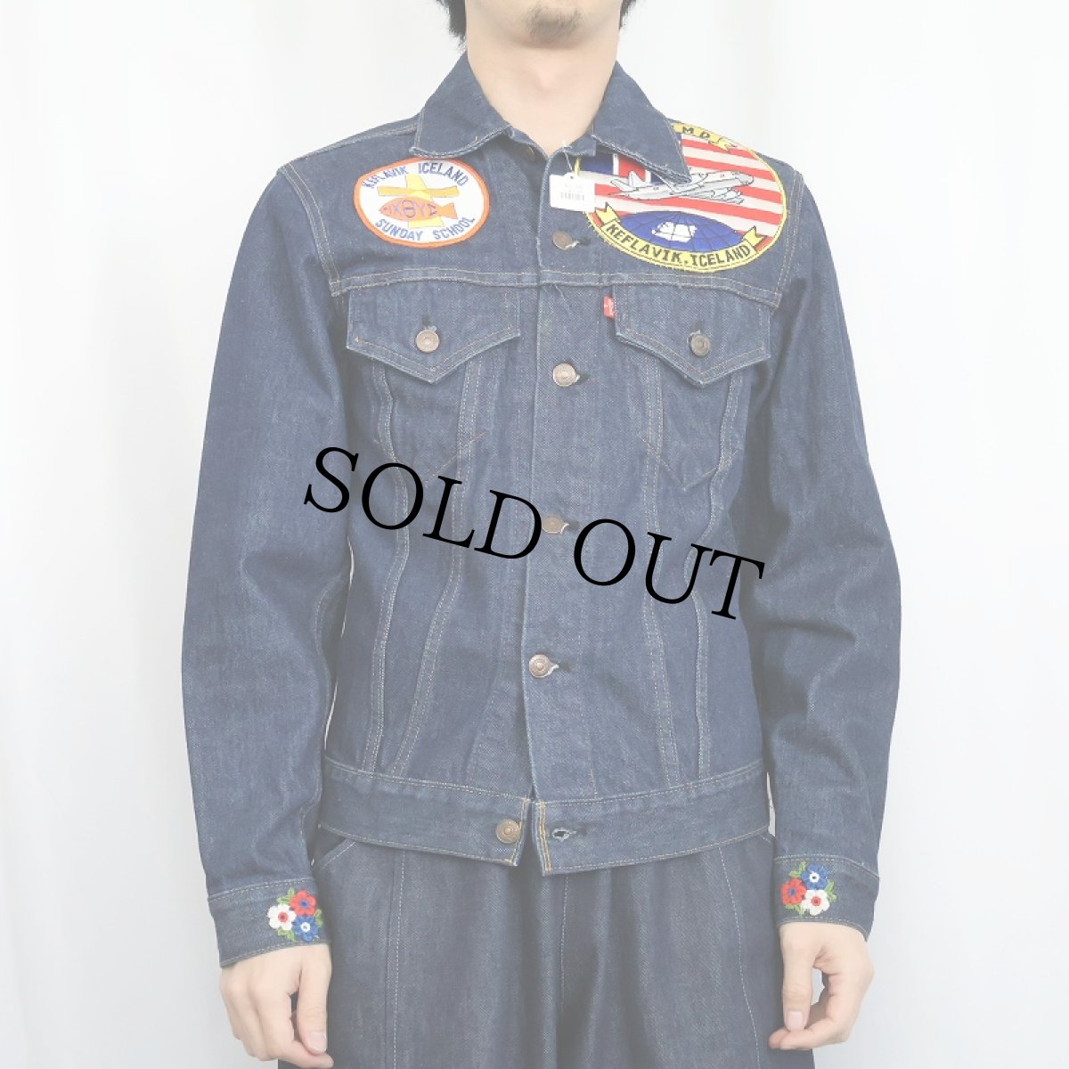 画像3: 70's Levi's 70505-0217 USA製 ワッペン付き デニムジャケット SIZE36 (3)