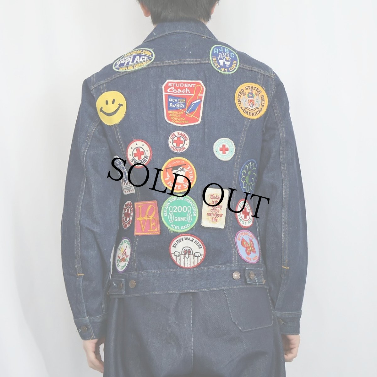 画像4: 70's Levi's 70505-0217 USA製 ワッペン付き デニムジャケット SIZE36 (4)