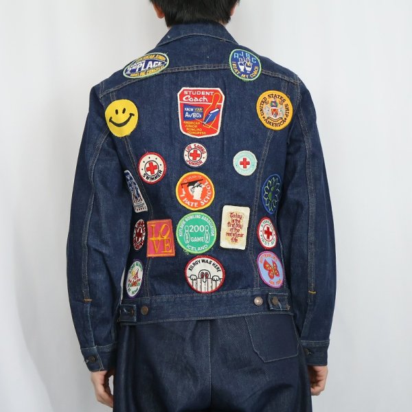 ビンテージ70年リーバイス71205-0217紙パッチケアタグ付きGジャン40L 70s 70年代 リーバイス Gジャン 4th アメリカ製 パッチ付き 刺繍 3rd