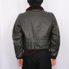 画像3: 80's U.S.NAVY G-1 レザーフライトジャケット (3)