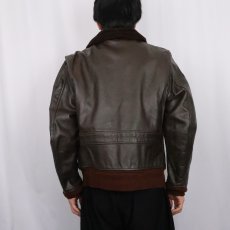 画像3: 80's U.S.NAVY G-1 レザーフライトジャケット SIZE42 (3)