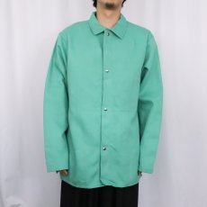 画像2: 80's WESTEX 難燃素材 ワークジャケット L (2)