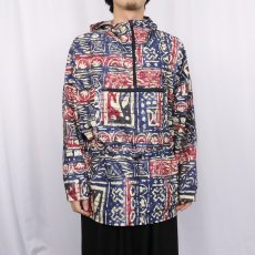 画像3: 90's BLACK DIAMOND USA製 ネイティブ柄 ナイロンアノラックパーカー S (3)