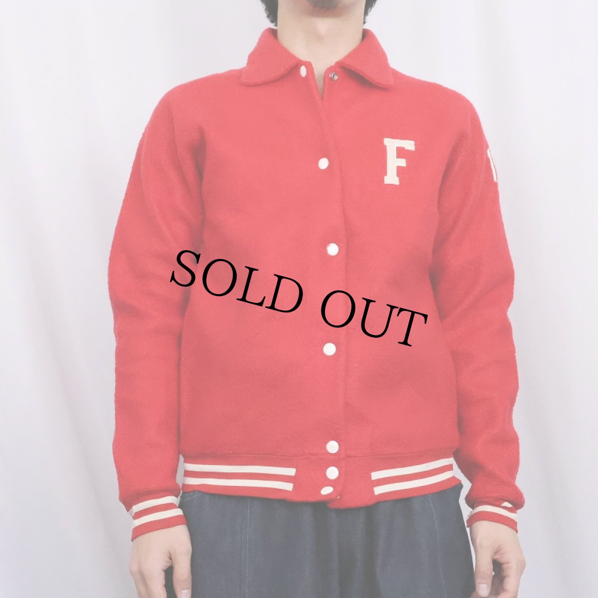 画像2: 60's Champion PRODUCTSタグ USA製 ナイロンスタジャン L (2)