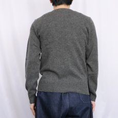 画像3: POLO Ralph Lauren Vネック ラムウールニットセーター XS (3)