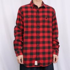 画像2: DENIM & SUPPLY RALPH LAUREN バッファローチェック柄 ヘビーネルシャツ L (2)