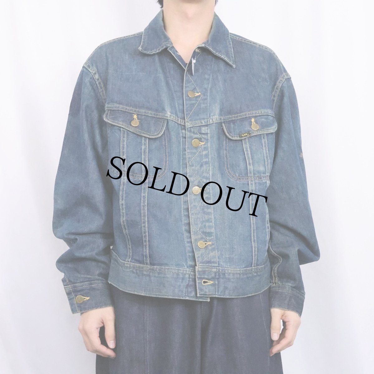 画像2: 70's Lee 101-J USA製 デニムジャケット SIZE46R (2)