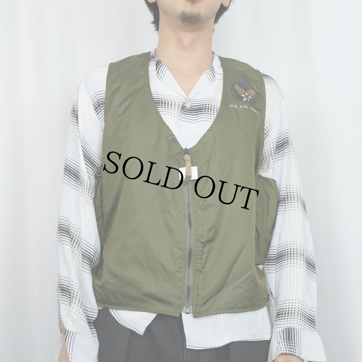 画像2: 50's U.S.AIR FORCE E-1 ラジオベスト LARGE (2)