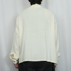 画像3: 50〜60's Bud Berma レーヨンピーターパンシャツ L (3)