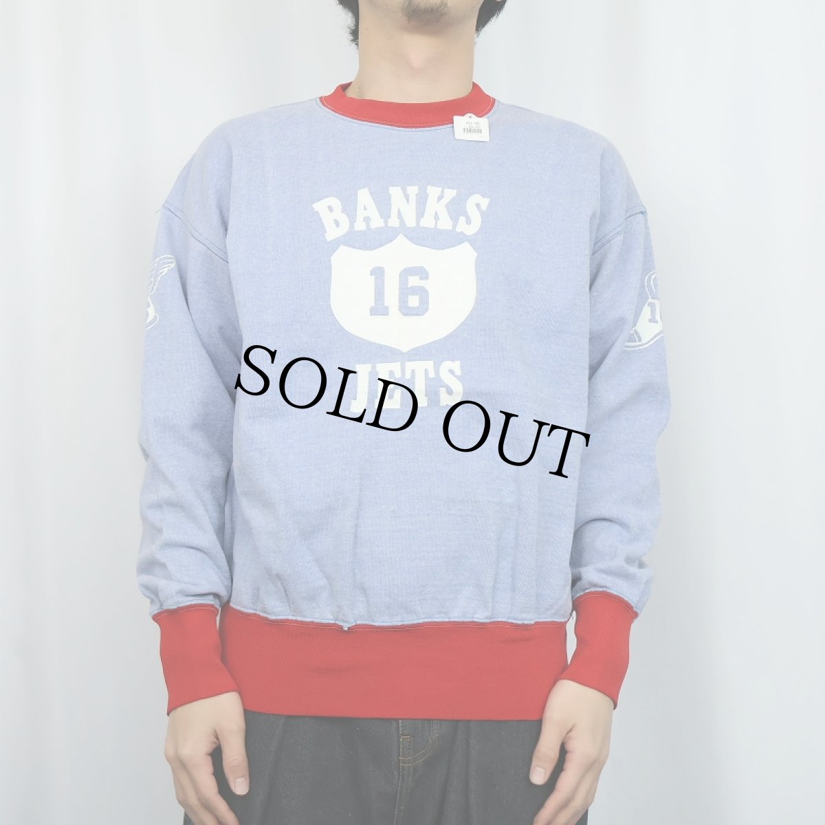 画像2: 60's "BANKS JETS" ウイングフット 2トーンスウェット (2)