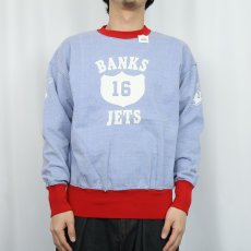 画像2: 60's "BANKS JETS" ウイングフット 2トーンスウェット (2)