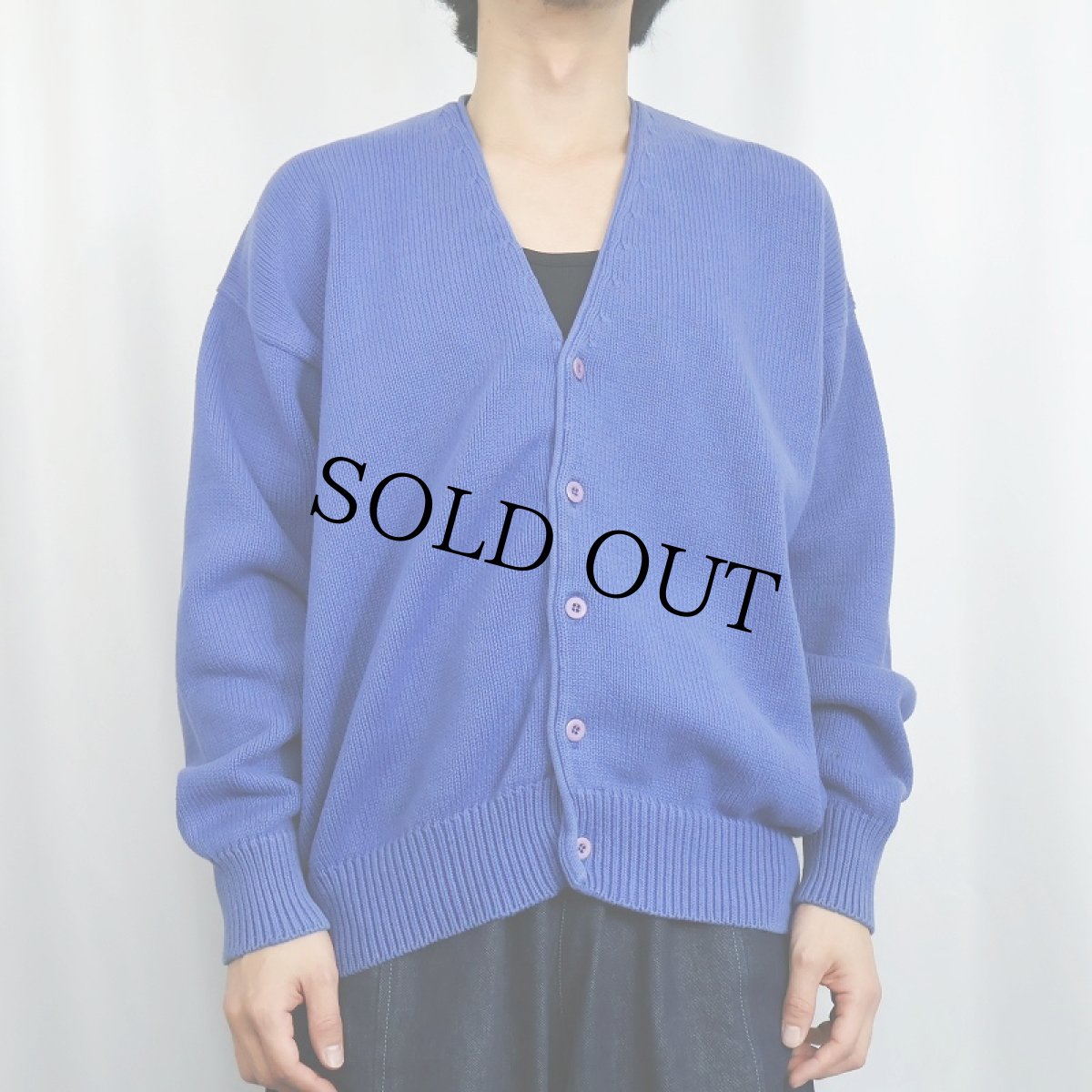 画像5: 90's GAP コットンニットカーディガン XL (5)