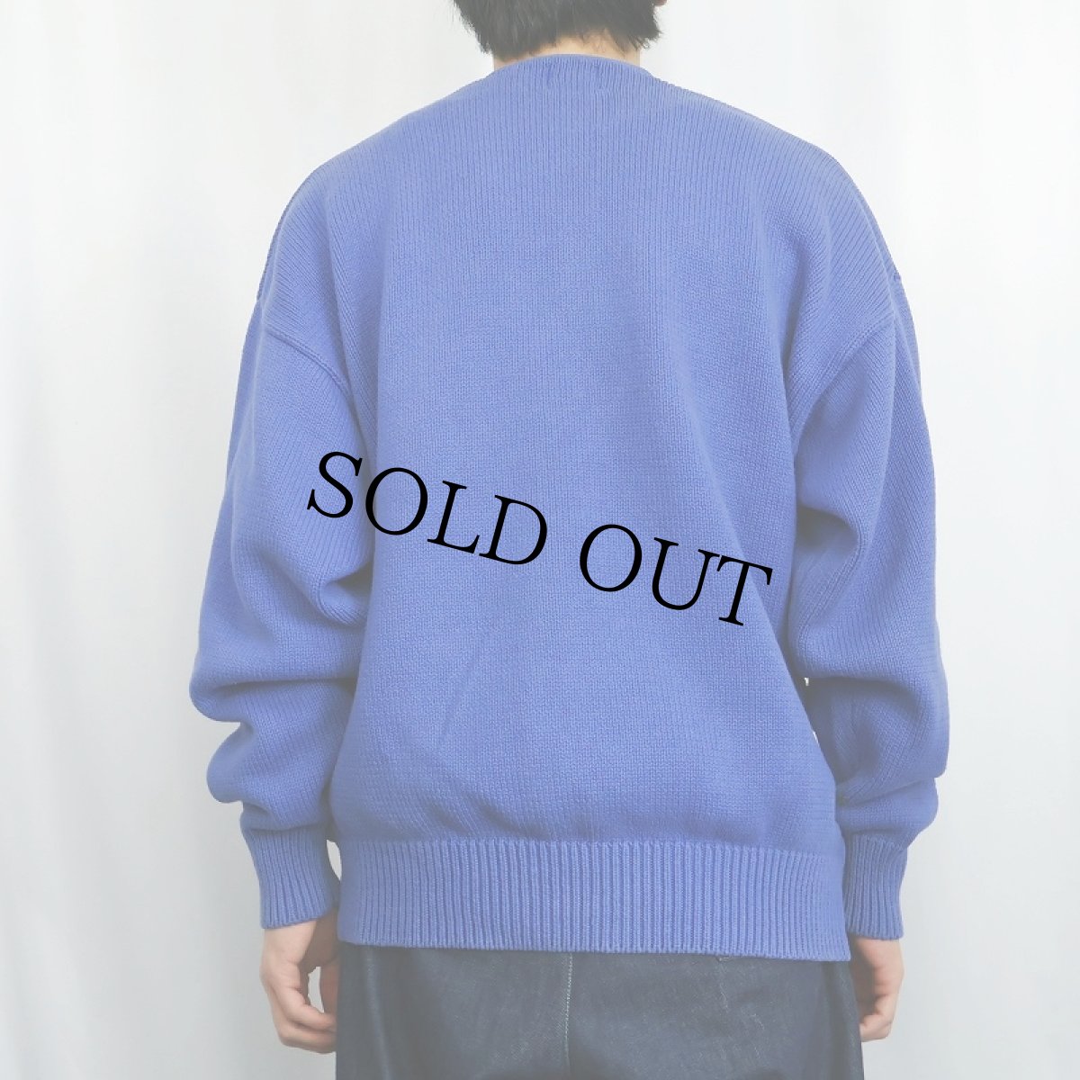 画像6: 90's GAP コットンニットカーディガン XL (6)