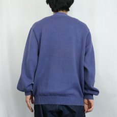 画像3: 90's LANDS' END USA製 コットンニットカーディガン M (3)