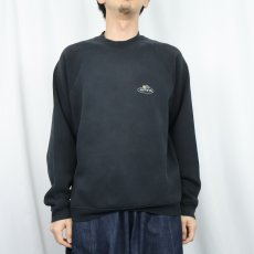 画像2: 90's EURO FRUIT OF THE LOOM ロゴプリントスウェット BLACK L (2)