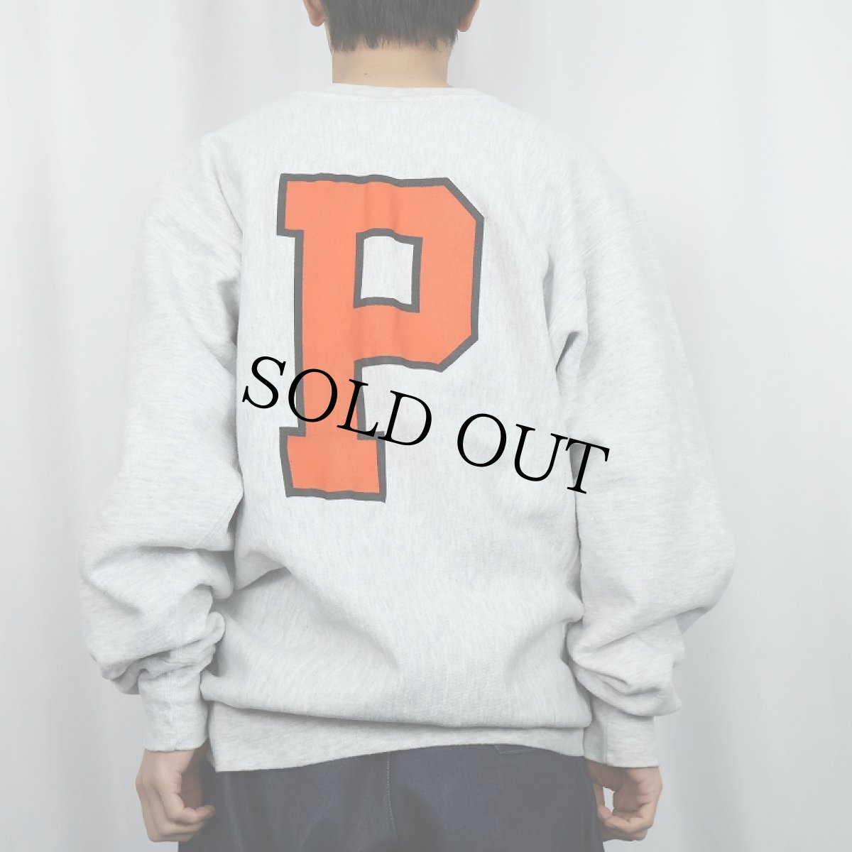 画像4: 90's Champion REVERSE WEAVE USA製 "PRINCETON" プリントスウェット XXL (4)