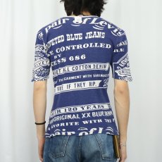 画像4: 70〜80's Levi's "TWO HORSES MARK" プリントTシャツ NAVY L (4)