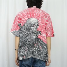 画像4: 90's〜 Morbid Rags "Skull × Spider Web" 大判プリントTシャツ XL (4)