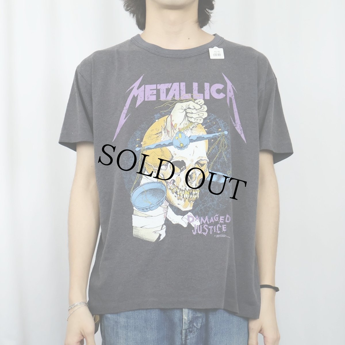 画像3: 80's METALLICA × PUSHEAD "DAMAGED JUSTICE" ヘヴィメタルバンドTシャツ (3)