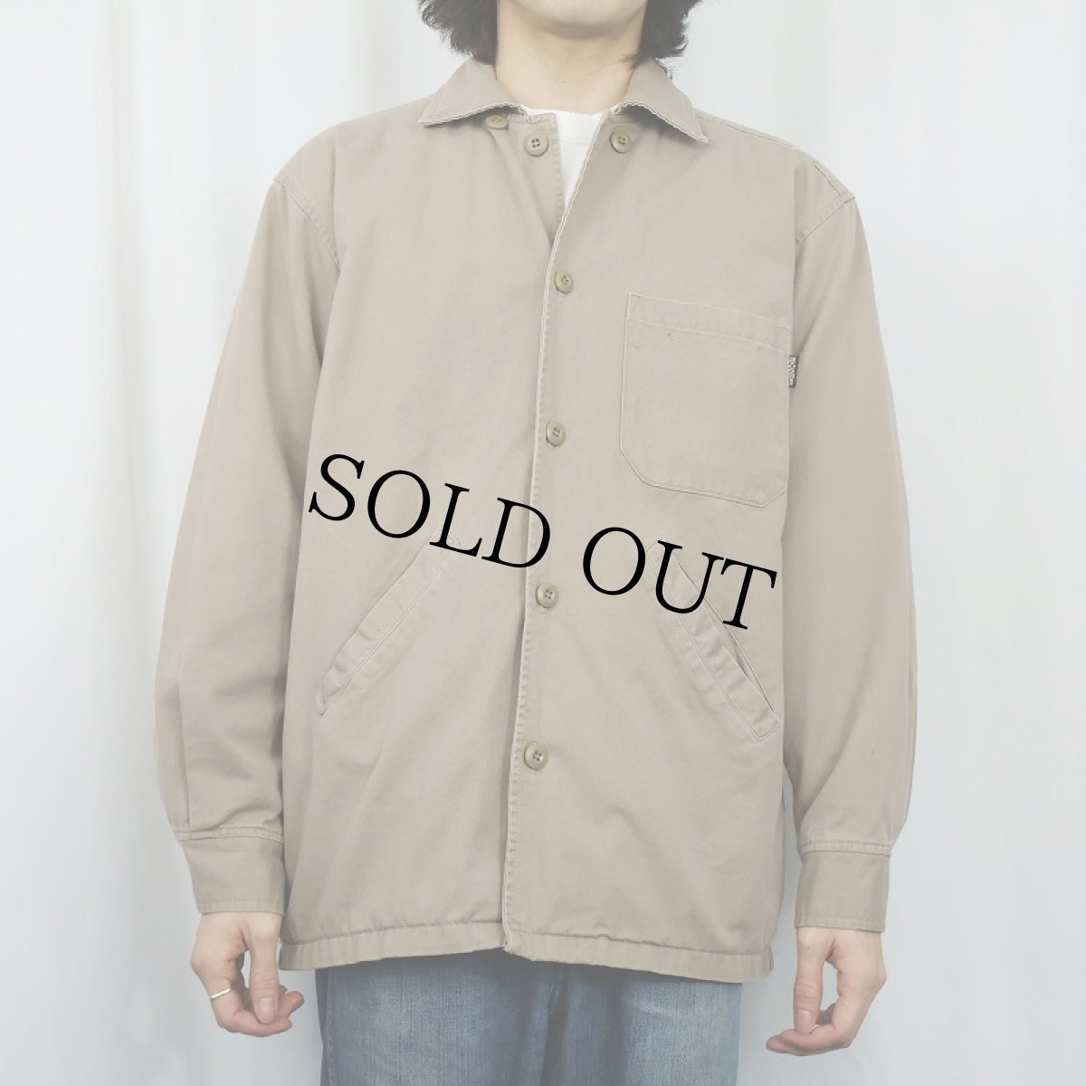 画像2: 90's STUSSY "OUTER GEAR" コットンジャケット S (2)